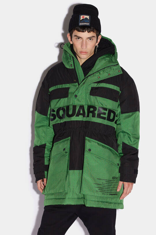 Пуховик анорак из коллекции DSquared2 зима 2022 - 2023