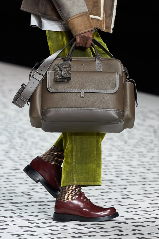 Мужские бордовые туфли Dior