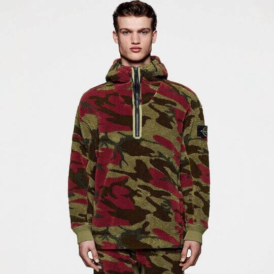 Худи в стиле милитари от Stone Island
