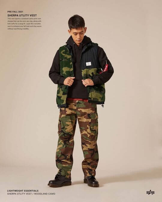 Образ в стиле милитари от alpha industries