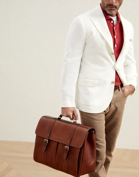 Объемный портфель Brunello Cucinelli