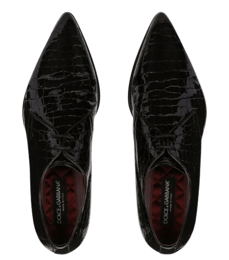 Дерби Dolce & Gabbana из крокодиловой кожи