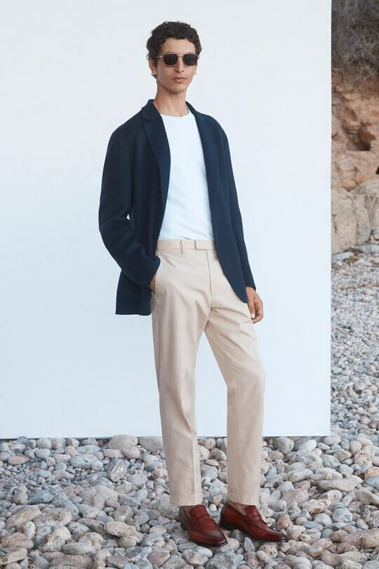 Лоферы с блейзером Berluti