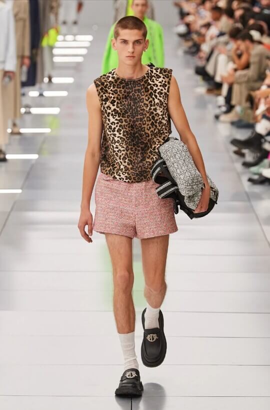 Леопардовый принт в мужской коллекции Dior Men