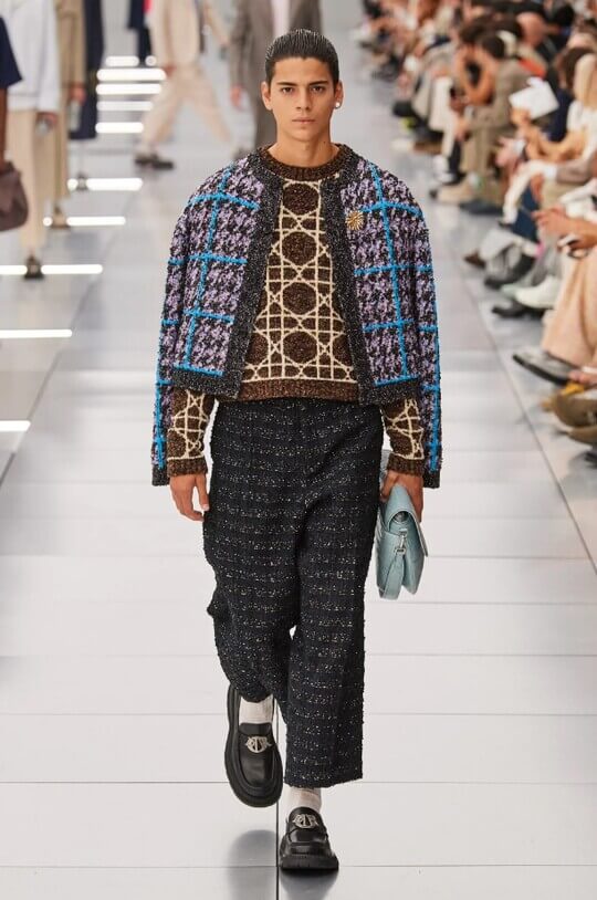 Вещи из твида в мужской коллекции Dior Men