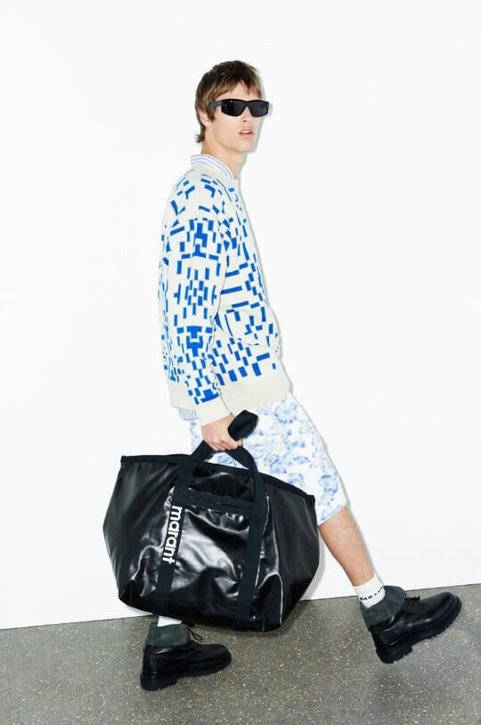 Мужская сумка Isabel Marant на показе в Париже