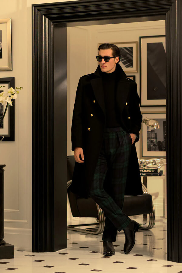 Двубортное пальто Ralph Lauren