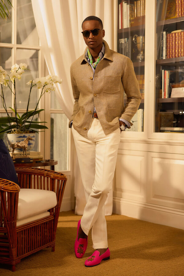 Белые брюки Ralph Lauren