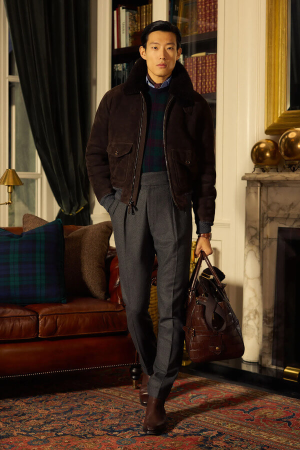Короткая зимняя куртка Ralph Lauren осень зима 2024 2025